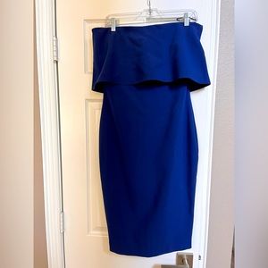 Likely pop over strapless dress